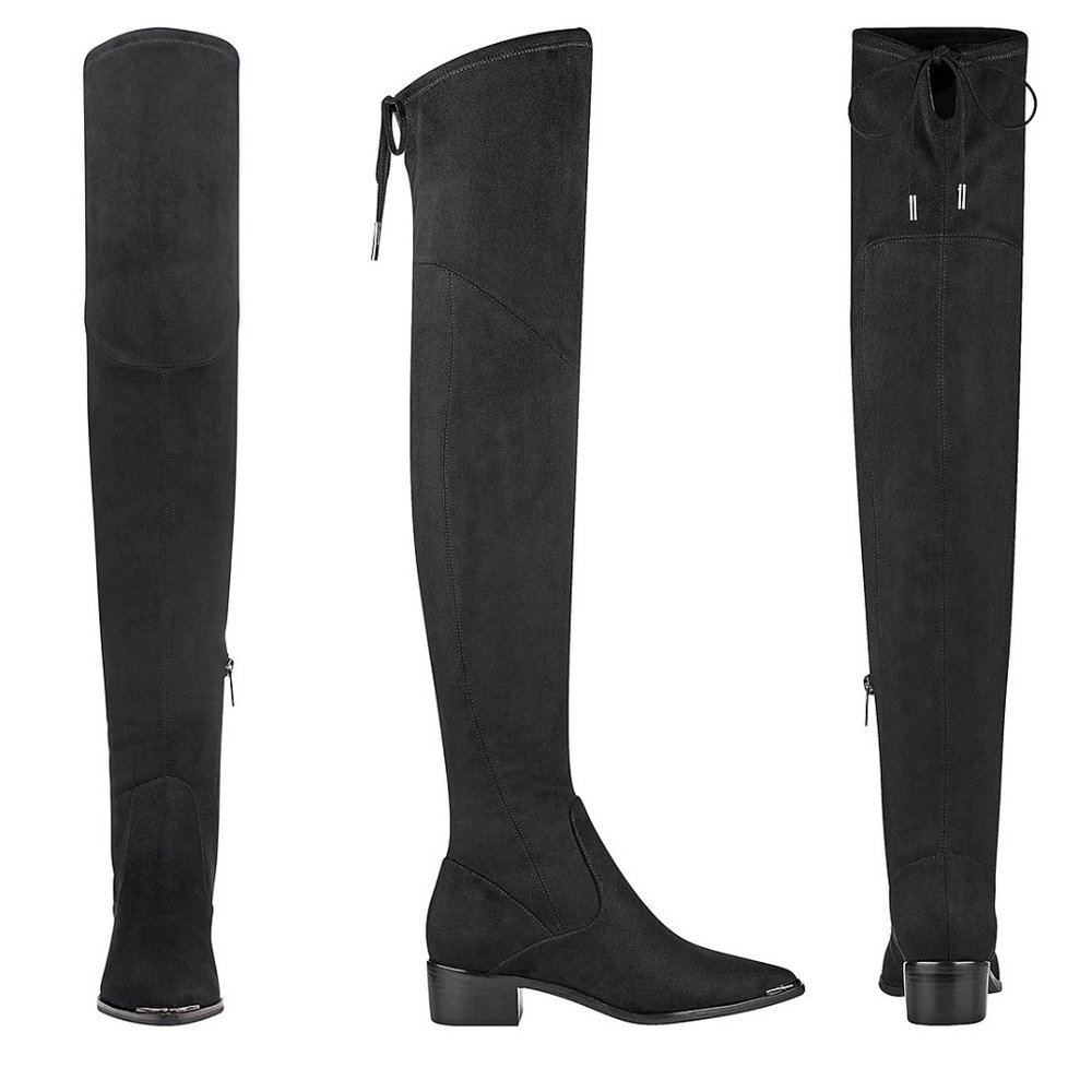 Marc Fisher Black Over the Knee Boots